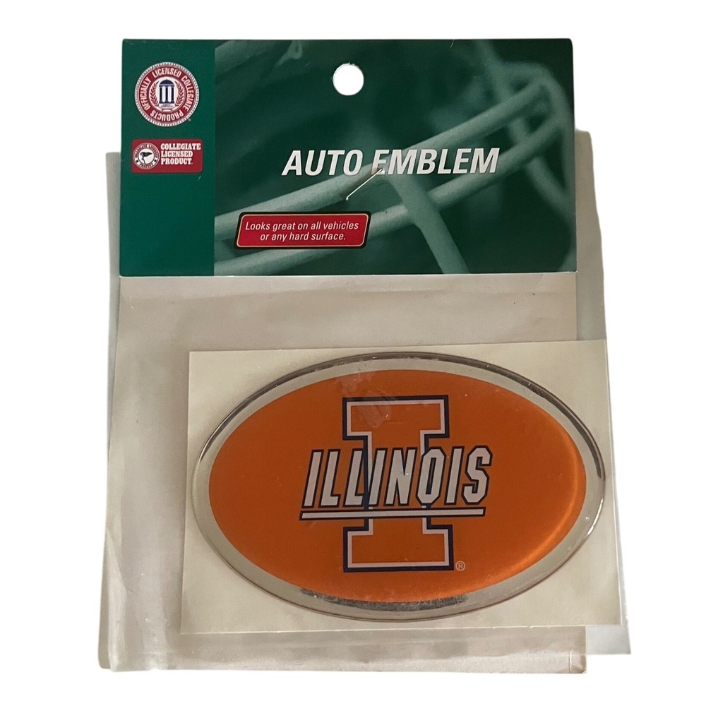 University of Illinois Fighting Illini Auto Emblem Alumni Team ProMark Illinois